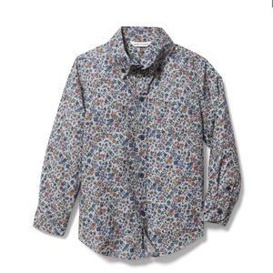 Janie and Jack Ditsy Floral Dress Shirt 12-18 Months